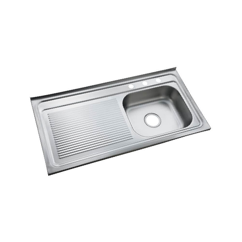 XAL10050ERG 1000*500 mm right bowl with left tray sink GREY color sink