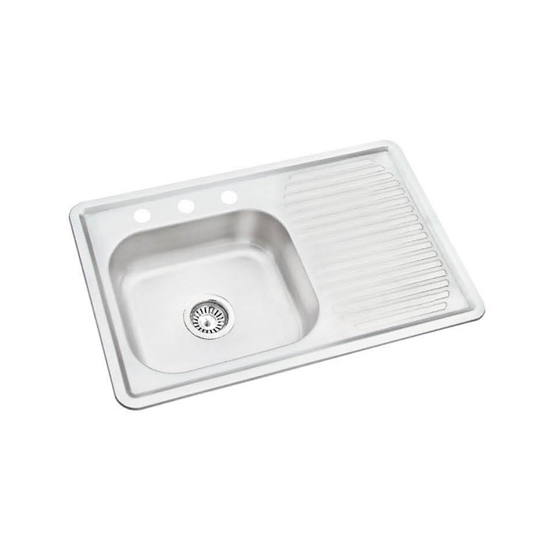 XAL8050CL  800*500 mm left bowl with right tray sink